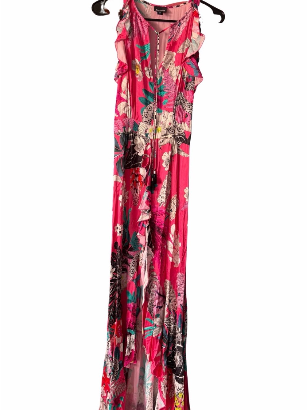 Just Cavalli Pink Floral Maxi Dress